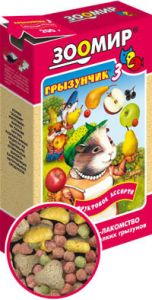 Корм Грызунчик-3 200г /фрукт.ассорти/